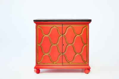 Dorothy Draper PAIR OF DOROTHY DRAPER ESPANA CABINETS FOR HERITAGE HENREDON