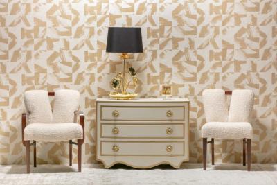 Dorothy Draper PAIR OF DOROTHY DRAPER VIENNESE COLLECTION CHESTS LACQUERED IN IVORY CIRCA 1963