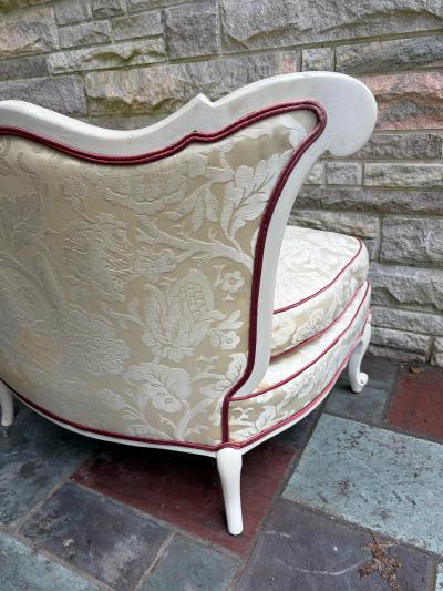Dorothy Draper Stunning Hollywood Regency French Dorothy Draper Style Slipper Chair