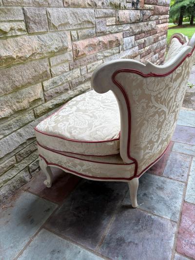 Dorothy Draper Stunning Hollywood Regency French Dorothy Draper Style Slipper Chair
