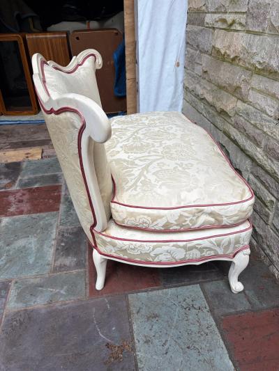 Dorothy Draper Stunning Hollywood Regency French Dorothy Draper Style Slipper Chair