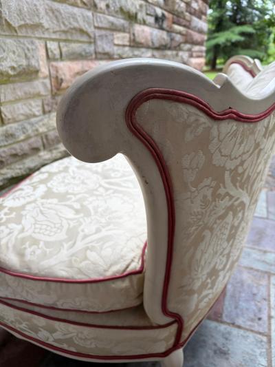 Dorothy Draper Stunning Hollywood Regency French Dorothy Draper Style Slipper Chair