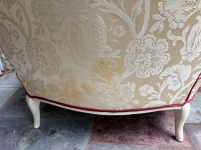 Dorothy Draper Stunning Hollywood Regency French Dorothy Draper Style Slipper Chair