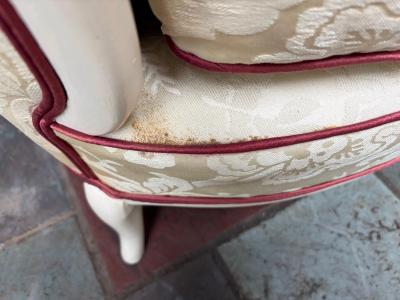 Dorothy Draper Stunning Hollywood Regency French Dorothy Draper Style Slipper Chair