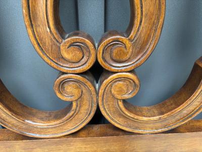 Dorothy Draper Vintage Fruit Wood French Provincial Queen Headboard Mid Century