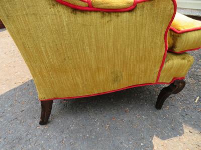 Dorothy Draper Wonderful Pair Dorothy Draper Style Tall Wingback Chairs Mid Century Modern