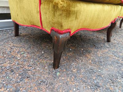 Dorothy Draper Wonderful Pair Dorothy Draper Style Tall Wingback Chairs Mid Century Modern