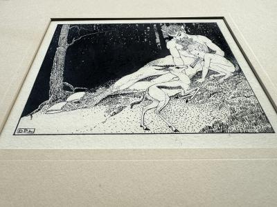 Dorothy Pulis Lathrop Satyr Pan and Deer Greek mythology