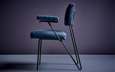 Dorothy Schindele Dorothy Schindele Pinleg wrought iron Armchair in original condition US 1940s