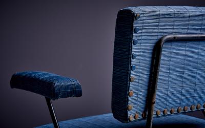 Dorothy Schindele Dorothy Schindele Pinleg wrought iron Armchair in original condition US 1940s