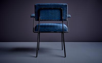 Dorothy Schindele Dorothy Schindele Pinleg wrought iron Armchair in original condition US 1940s