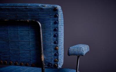 Dorothy Schindele Dorothy Schindele Pinleg wrought iron Armchair in original condition US 1940s