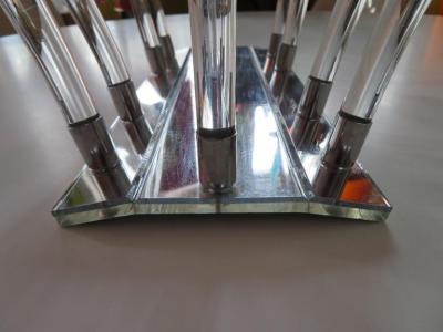 Dorothy Thorpe Dorothy Thorpe Lucite Chrome and Mirror Magazine Rack