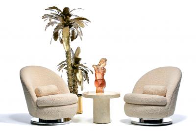 Dorothy Thorpe Dorothy Thorpe Rose Pink Resin Sculpture of Female Bust c 1965