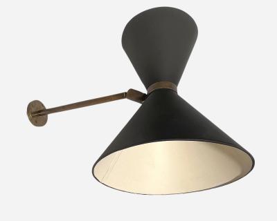 Double lighting diabolo wall light France circa 1950