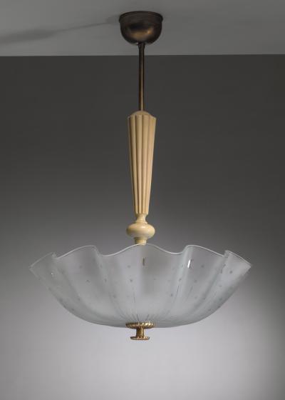 Double shaded frosted glass pendant