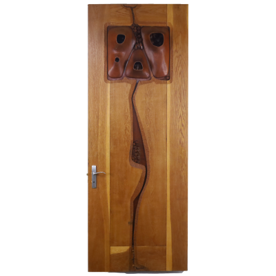 Doug Parmeter Exquisite Artisan Crafted Teak Door by Doug Parmeter