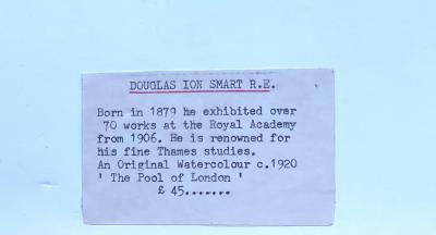 Douglas Ian Smart The Pool of London