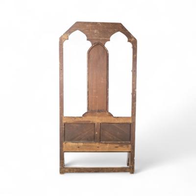 Dr C Dresser Style Of Aesthetic Movement Oak Hallstand with Floral Decoration