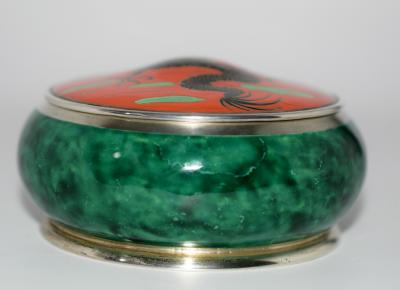 Dragon Box Enamel on Sterling Silver