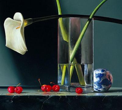 Dragon Lily Giclee Still Life Painting by Dario Campanile
