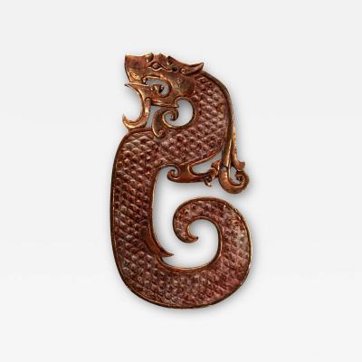 Dragon Plaque Pendant Qing Dynasty