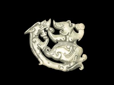 Dragon and Bear Plaque Pendant