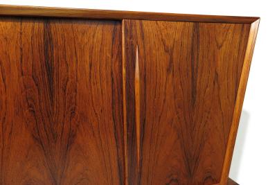 Dramatic Scandinavian Rosewood Credenza Sideboard