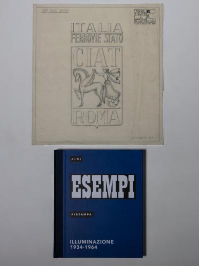 Drawing by Giovanni Gariboldi for Paolo Buffa