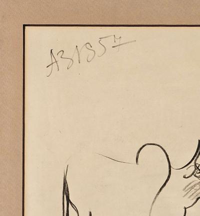 Drawing of a Bison by Anatoly Zverev