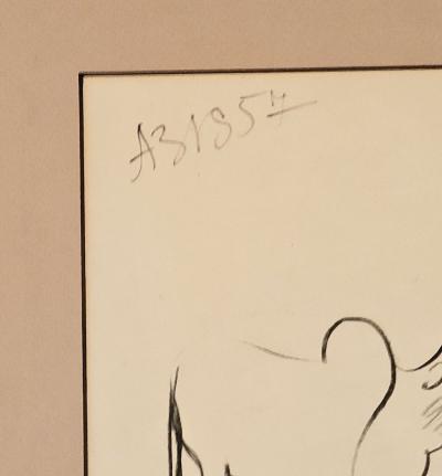 Drawing of a Bison by Anatoly Zverev