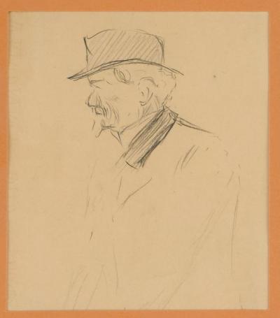 Drawing of a Man England circa 1900
