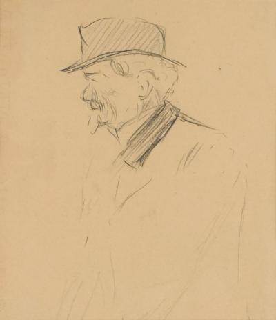Drawing of a Man England circa 1900