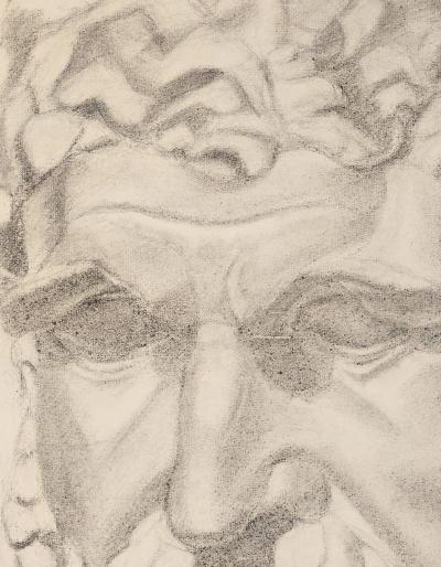 Drawing of a Man Italy circa 1870