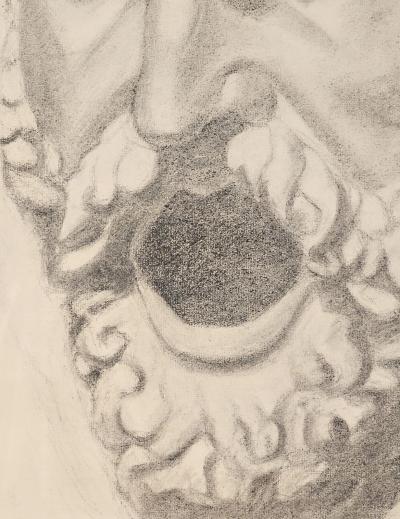 Drawing of a Man Italy circa 1870