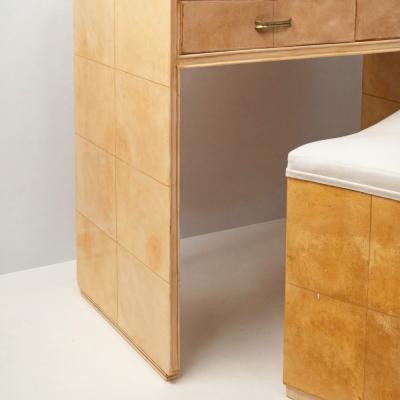 Dressing table and stool
