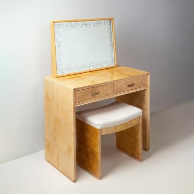 Dressing table and stool