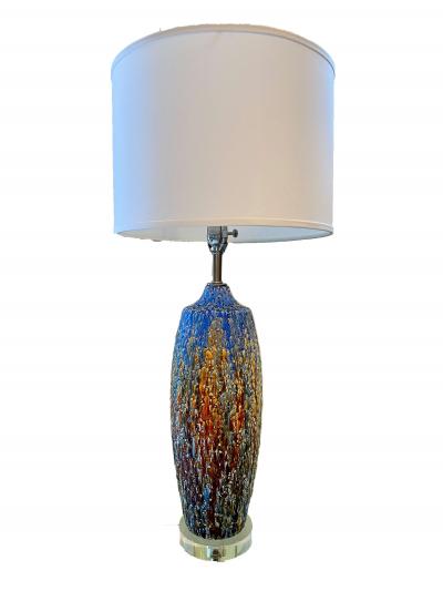 Drippy Paint Mid Century Table Lamp