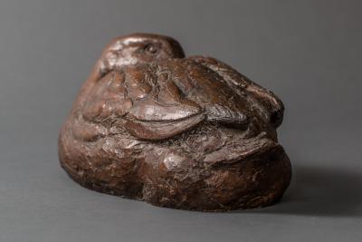 Dry Lacquer Sculpture of a Duck