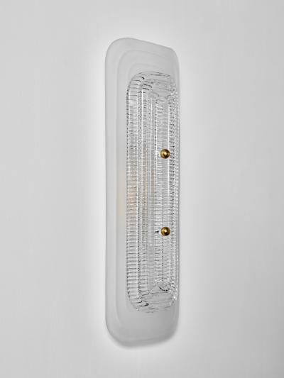 Dual Textures Murano Glass Wall Sconce