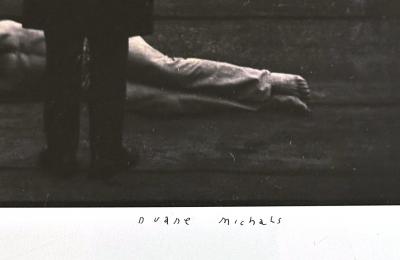 Duane Michals Framed Editioned Photograph A Man Dreaming in the City by Duane Michals