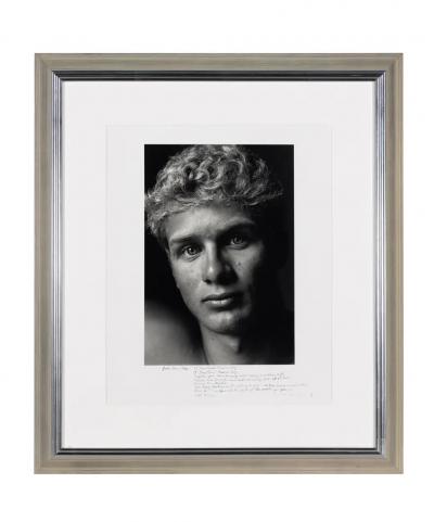 Duane Michals Framed Editioned Photograph with Notes by Duane Michals Prominent Provenance
