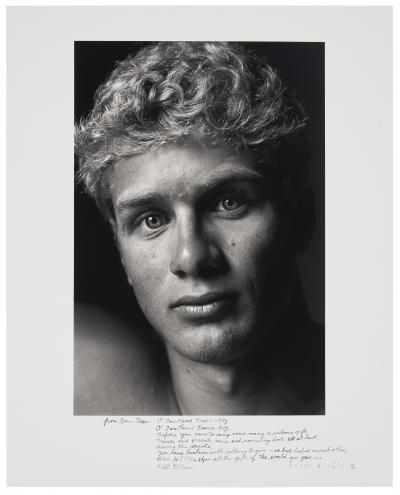 Duane Michals Framed Editioned Photograph with Notes by Duane Michals Prominent Provenance