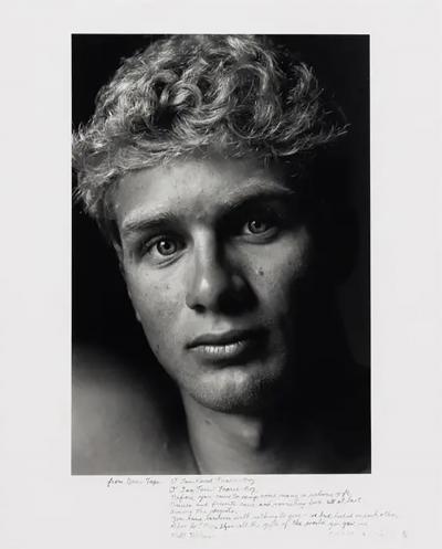 Duane Michals Framed Editioned Photograph with Notes by Duane Michals Prominent Provenance