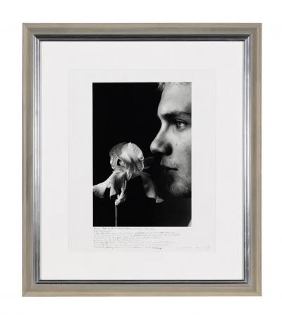 Duane Michals Framed Editioned Photograph with Notes by Duane Michals Prominent Provenance