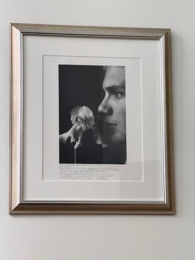 Duane Michals Framed Editioned Photograph with Notes by Duane Michals Prominent Provenance