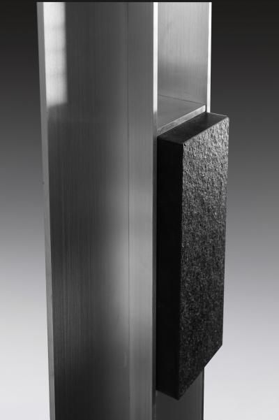 Duccio Maria Gambi Duccio Maria Gambi Hallebarde sconces in brushed aluminium and granite