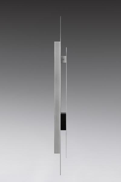 Duccio Maria Gambi Duccio Maria Gambi Hallebarde sconces in brushed aluminium and granite