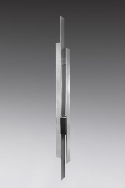 Duccio Maria Gambi Duccio Maria Gambi Hallebarde sconces in brushed aluminium and granite