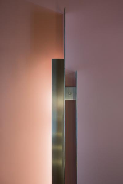 Duccio Maria Gambi Duccio Maria Gambi Hallebarde sconces in brushed aluminium and granite
